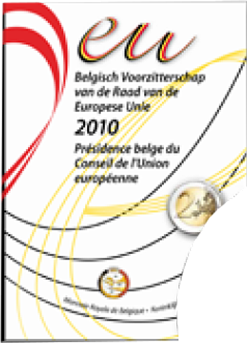 2 Euro Belgien 2010 Belgischer Vorsitz im Europarat