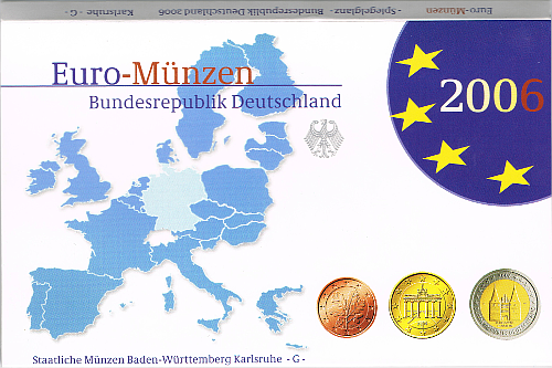 2 Euro Deutschland 2006 KMS Deutschland 2006 SP A,D,F,G,J