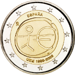 2 Euro 22 2009 10 Jahre Wirtschafts- und Währungsunion