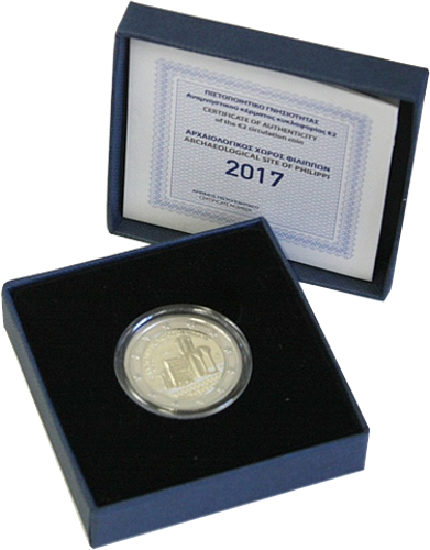 2 Euro Griechenland 2017 Archäologische Anlagen von Philippi