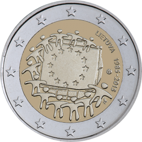 2 Euro Litauen 2015 30 Jahre Europaflagge