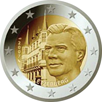 2 Euro Luxemburg 2007 Großherzoglicher Palast