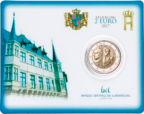 2 Euro Luxemburg 2017 200. Geburtstag Großherzog Wilhelm III