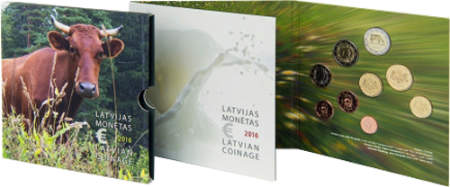 2 Euro Lettland 2016 Milchwirtschaft Lettlands