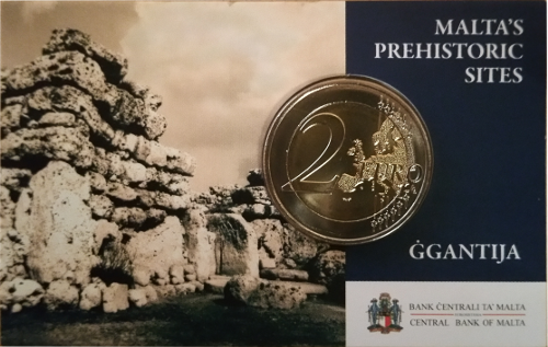 2 Euro Malta 2016 Prähistorische Stätten: Ġgantija-Tempel