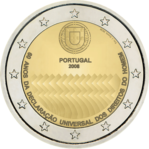 2 Euro Portugal 2008 60 Jahre Menschenrechte