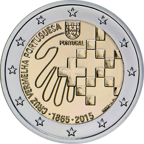 2 Euro Portugal 2015 150 Jahre Rotes Kreuz