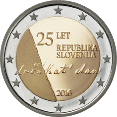 2 Euro Slowenien 2016 25 Jahre Unabhängigkeit