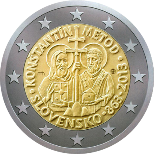 2 Euro Slowakei 2013 1150.Jahrestag der byzantinischen Mission