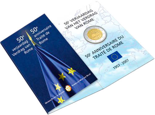 2 Euro Belgien 2007 50 Jahre Römische Verträge