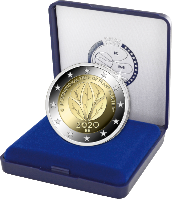 2 Euro Belgien 2020 Internationales Jahr der Pflanzengesundheit
