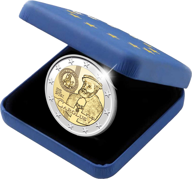 2 Euro Belgien 2021 500 Jahre Münzausgaben durch Karl V