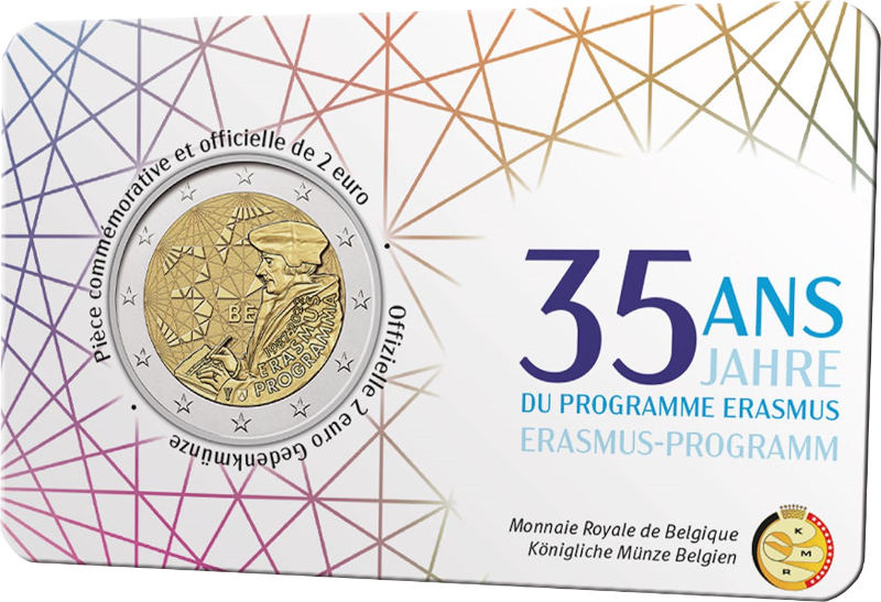 2 Euro Belgien 2022 35 Jahre Erasmus-Programme