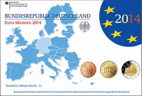 2 Euro Deutschland 2014 KMS Deutschland 2014 SP A,D,F,G,J