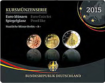 2 Euro Deutschland 2015 KMS Deutschland 2015 SP A,D,F,G,J
