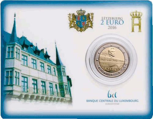 2 Euro Luxemburg 2016 50 Jahre Großherzogin-Charlotte-Brücke